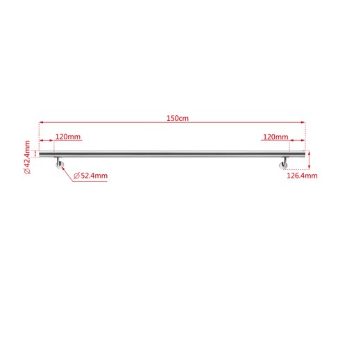 304 stainless steel handrail - 304,