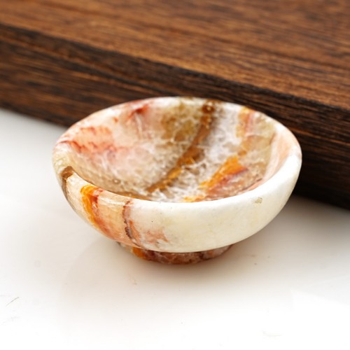 Natural crystal stone bowl - natural,
