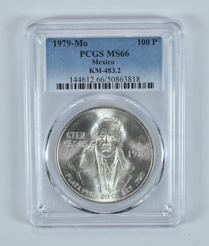 1979 mexico 100 pesos ms66 - mexico,