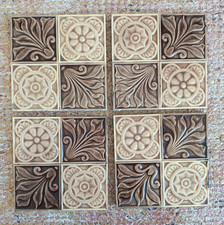 Antique Fireplace Ceramic