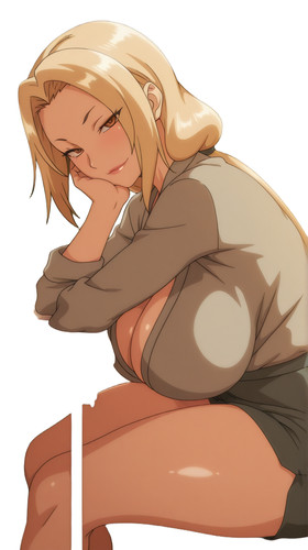 Tsunade seductive smile vinyl - tsunade,