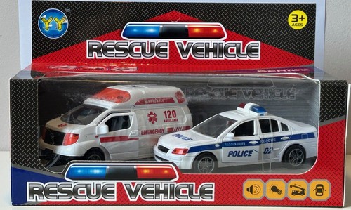 Set cars ambulance emergency - set, 2