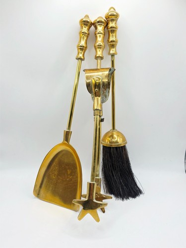 Vintage brass companion set - companion,