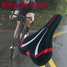 BLACK BICYCLE BIKE CYCLE MTB SADDLE MOUNTAIN ROAD SPORTY SOFT PLUS PADDED SEAT