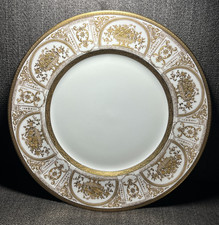 Royal Doulton Floral Basket Pattern Raised Gold Plate 10 1/4"