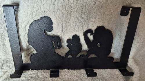 Monkey silhouette metal over - monkey,