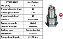 Ngk bpr7es spark plug - ngk,