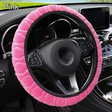 Elastic Winter Soft Three-Dimensional Car Steering Wheel Cover Warm Plush