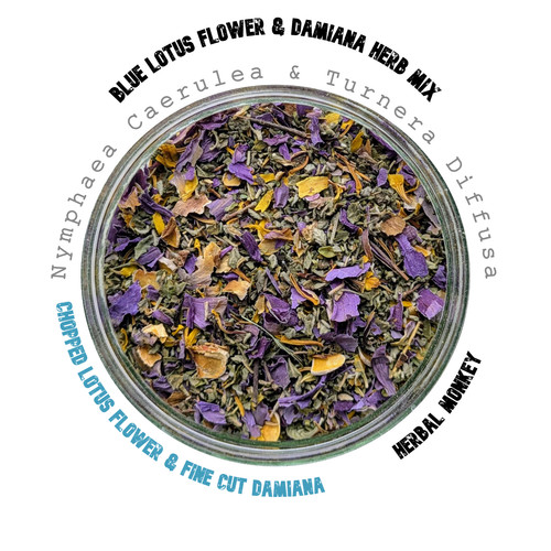 Blue lotus flower damiana - blue,