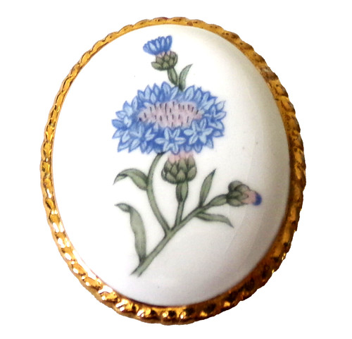 Vintage porcelain flower - porcelain,