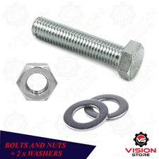 M12 (12mm) BOLTS AND NUTS + 2x