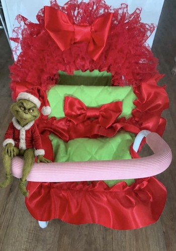 Christmas grinch dolls pram - christmas,