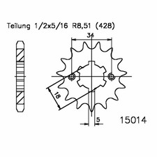 ESJOT SPROCKET 13 TOOTH STEP
