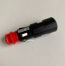 12v Fused Jack Plug Fits Cigarette & HELLA DIN Continental Type Sockets 8amp Car