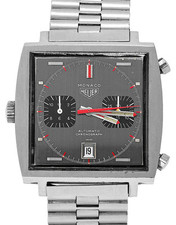 Heuer Monaco 40mm Pre-Owned - Good 1133G Stainless Steel 1975