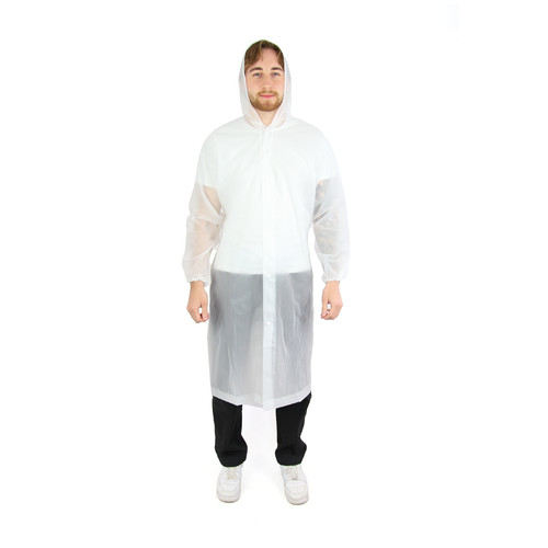 Raincoat with hood transparent - raincoat,