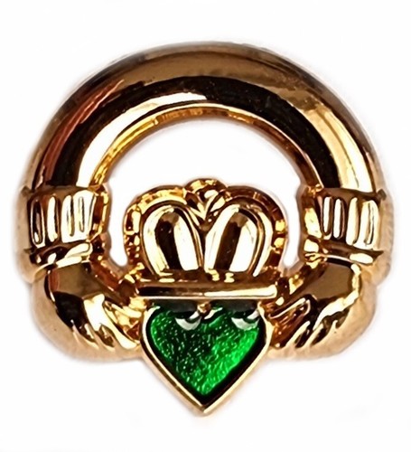 Claddagh heart gold plated - claddagh,