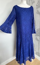 Joanna Hope Brand New Occasion Dress Blue Lace Uk 16 Mother Of Bride 