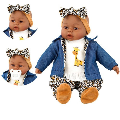Black baby doll girl - baby, 18”