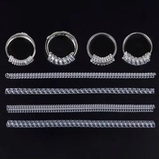 4x Ring Size Adjuster Transparent Spiral Cord Resizer Reducer Length Aprox 10cm