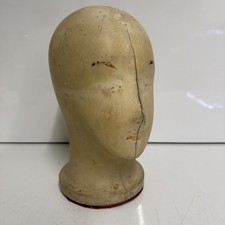 Vtg Milliners Head Hat Block