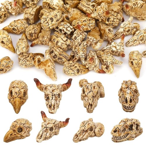 10pcs mini resin animal skull - resin,