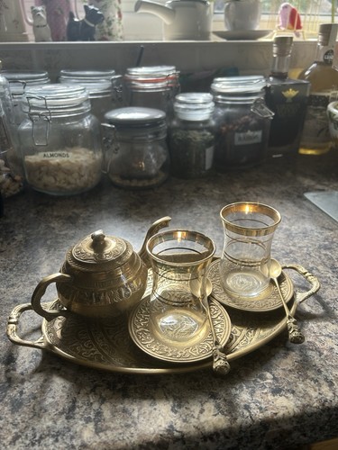 Turkish tea glasses - tea,