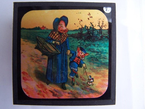 Magic lantern slide - magic,