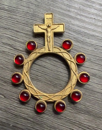 Vintage italian rosary - vintage, ring