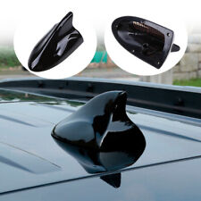 Black Car SUV Big Shark Fin Signal Antenna FM/AM Radio Roof Aerial Universal ABS