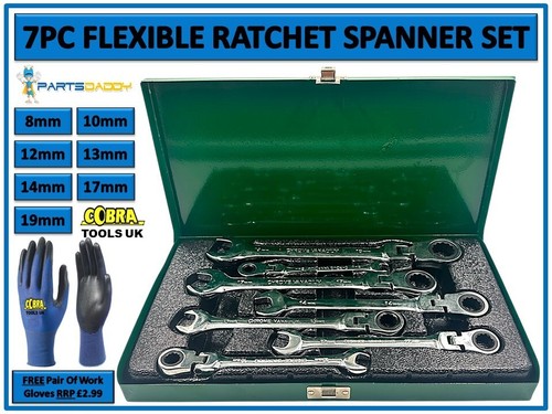7pc metric 8mm 19mm flexi - metric, 8mm-19mm
