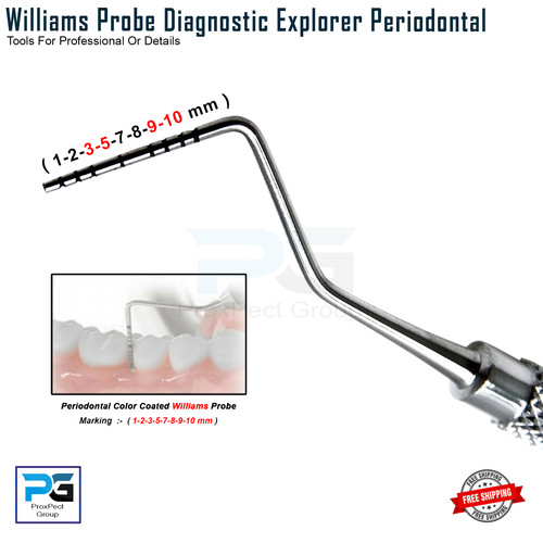 Bpe williams probe periodontal - williams,