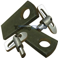 12mm Weldon trailer antiluce catch & plate kit tailgate