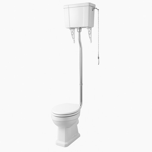 Traditional high level toilet - level,