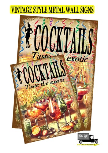Vintage style cocktail - style, metal