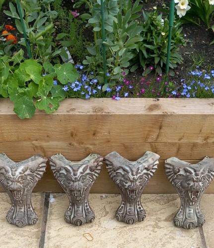Antique set large cast - of,