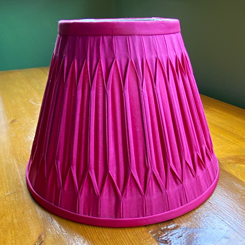 Pink pleated fabric empire - pleated,