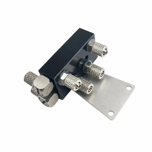Silver mounting plate - silver, knurled
