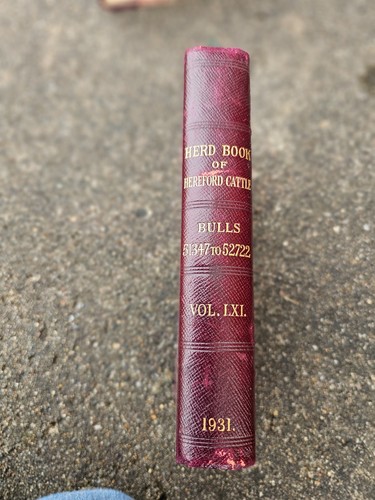 The herd book hereford - the, of