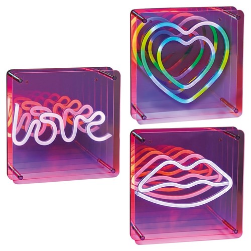 Neon infinity light - light, box