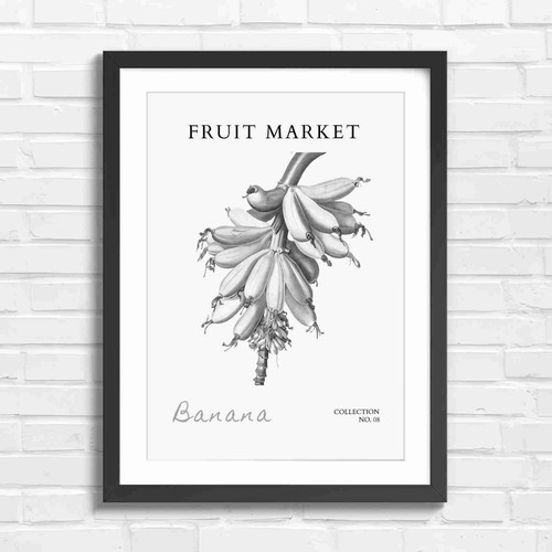 Botanical vintage banana - vintage,