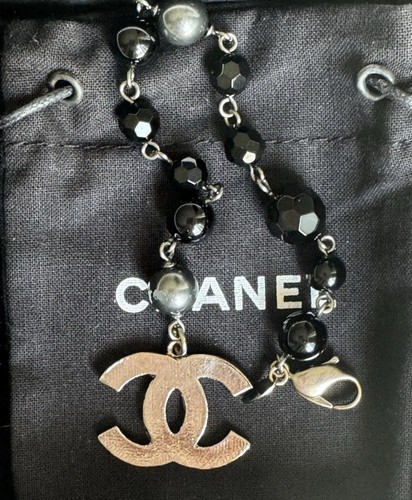 Chanel black silver faux - black/,