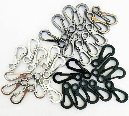10pcs small carabiner clips - 10pcs,