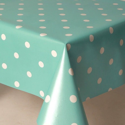 Plain polka dots pvc - plain, plastic