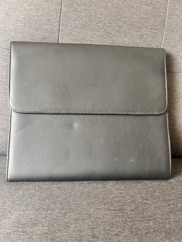Black faux leather - faux, a4