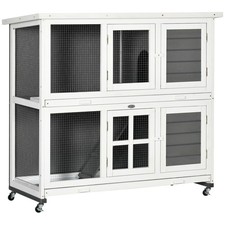 PawHut Rabbit Hutch, Guinea