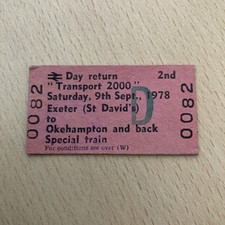 Railway. Ticket.   (. Exeter