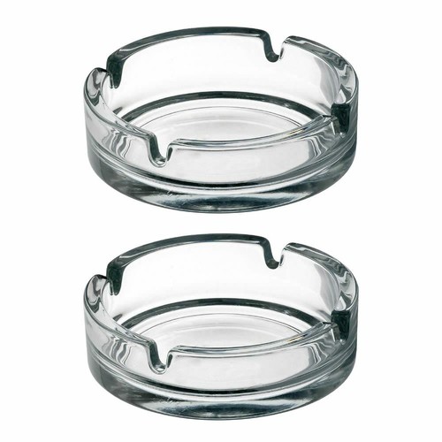 Round glass ashtray - round,