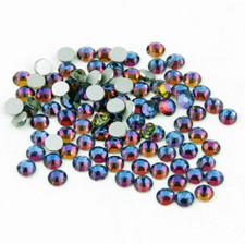 100pcs Glass Rhinestones Flat