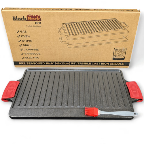 Cast iron reversible griddle - cast,